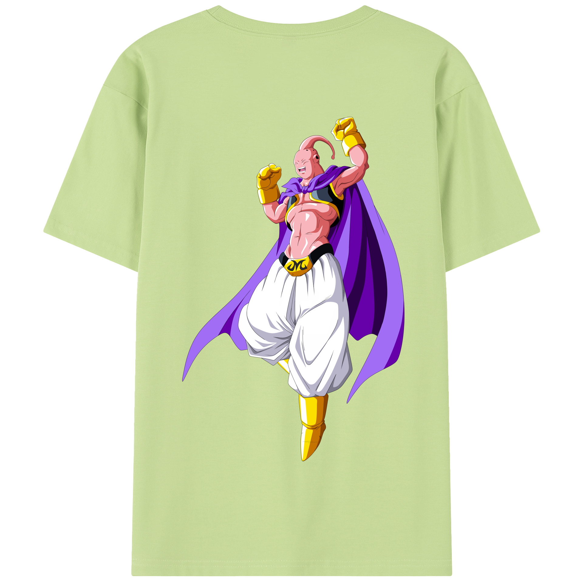 （画像用） ドラゴンボール 魔人ブウ DRAGON BALL Majin Buu 綿100％半袖Tシャツ（背面プリント）